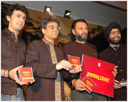 At the launch of Album Bombay Fever
at the hands of Singer Sonu Nigam and Film Maker Rakyeh Mehra