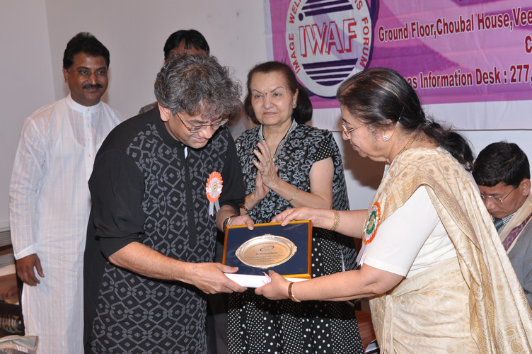 Outstanding Achievement Award honored by Smt Usha Mangeshkar